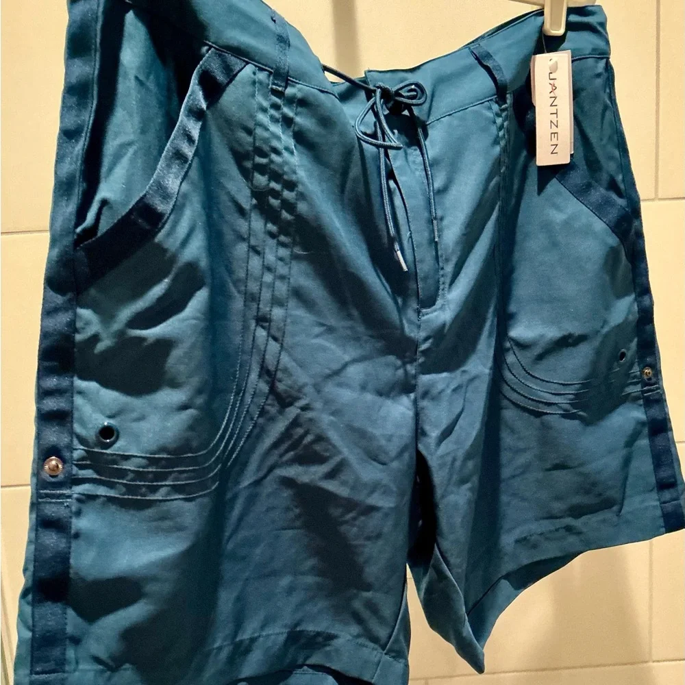 NWT Jantzen Cap Sleeve Swimsuit with Matching Board Shorts Rockin Moroccan 18W - Picture 5 of 12